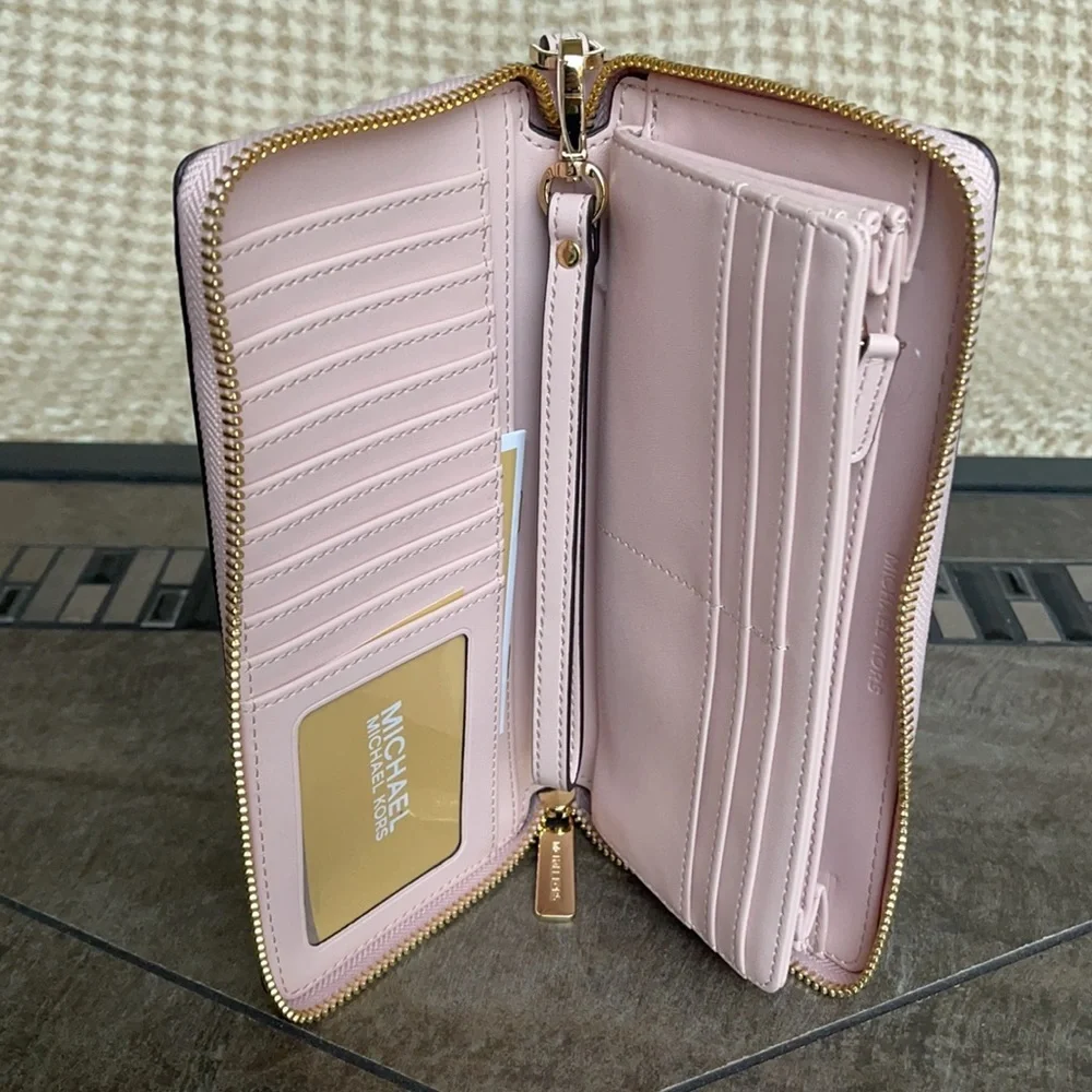 Michael Kors Jet Set Travel Large Travel CONTINENTAL Wallet-Wristlet